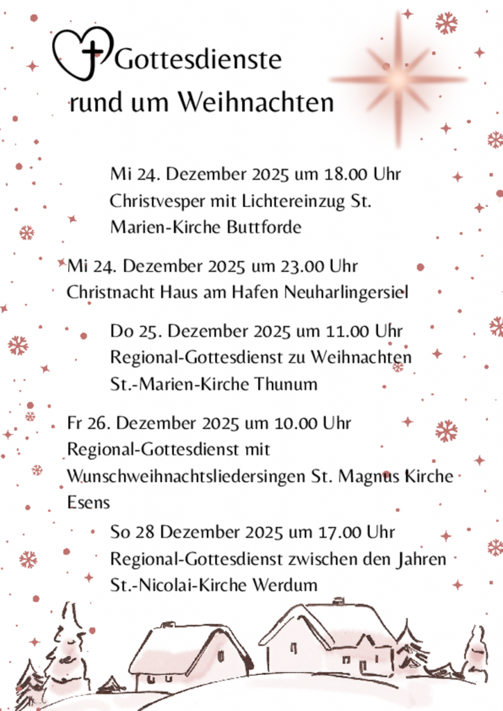 Gottesdienste an Weihnachten