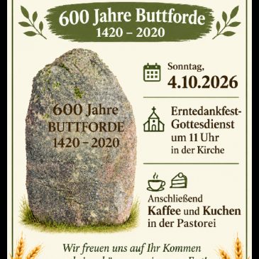 Einladung zur Einweihung des 600-Jahre-Gedenksteins am 4. Oktober