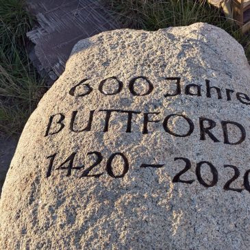 Einladung zur Einweihung des 600-Jahre-Gedenksteins am 4. Oktober